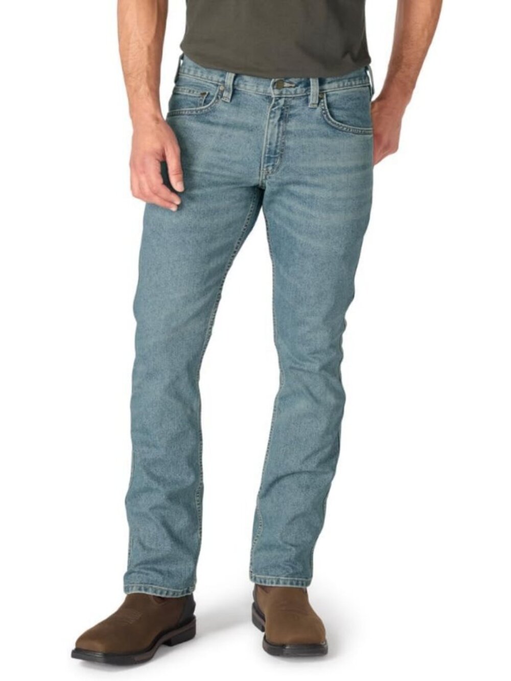 Men's Relaxed Bootcut Flex Jeans - Durable, Comfortable, Perfect for Work & Play
